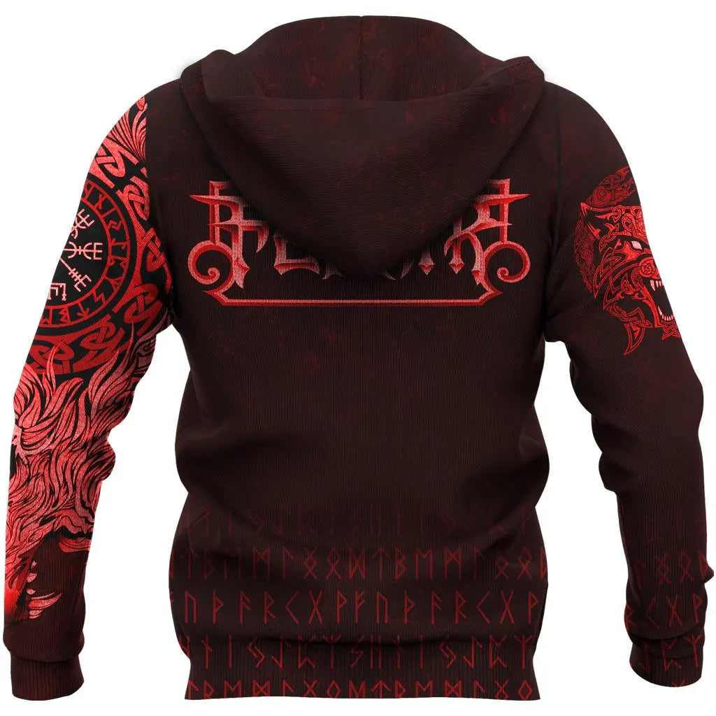 Crimson Howl Hoodie