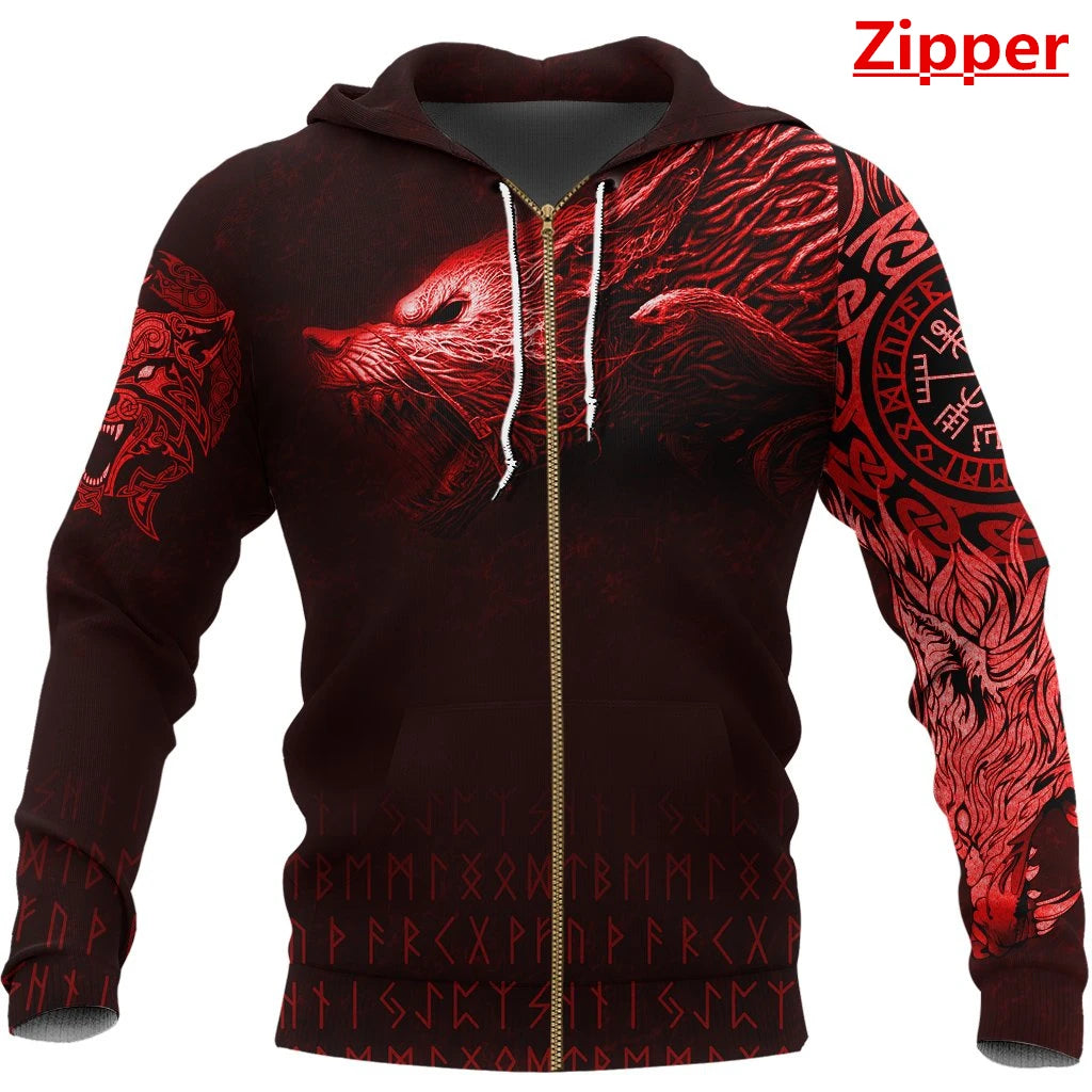 Crimson Howl Hoodie