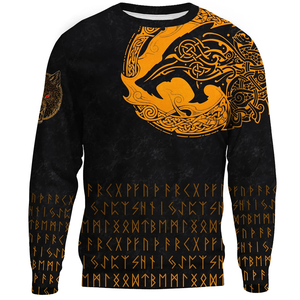 Runic Wolf Hoodie