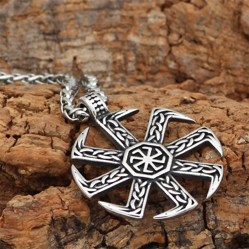 Norse Sun Wheel Amulet