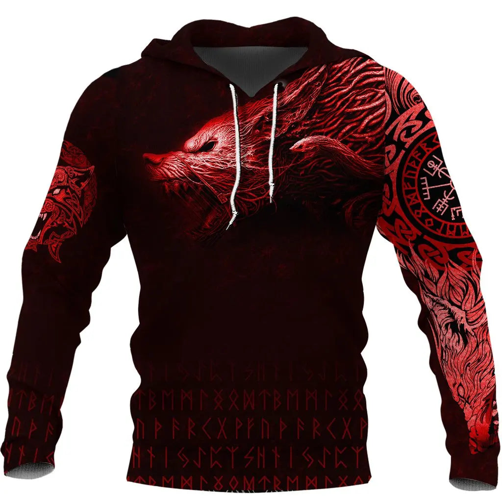 Crimson Howl Hoodie