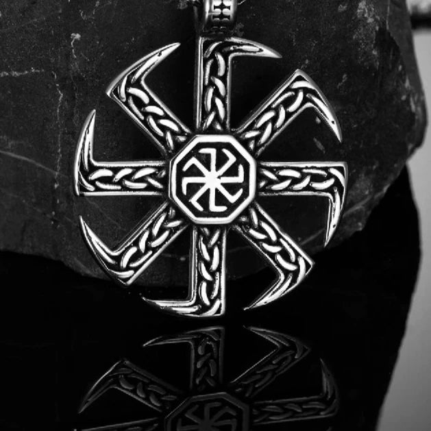 Norse Sun Wheel Amulet