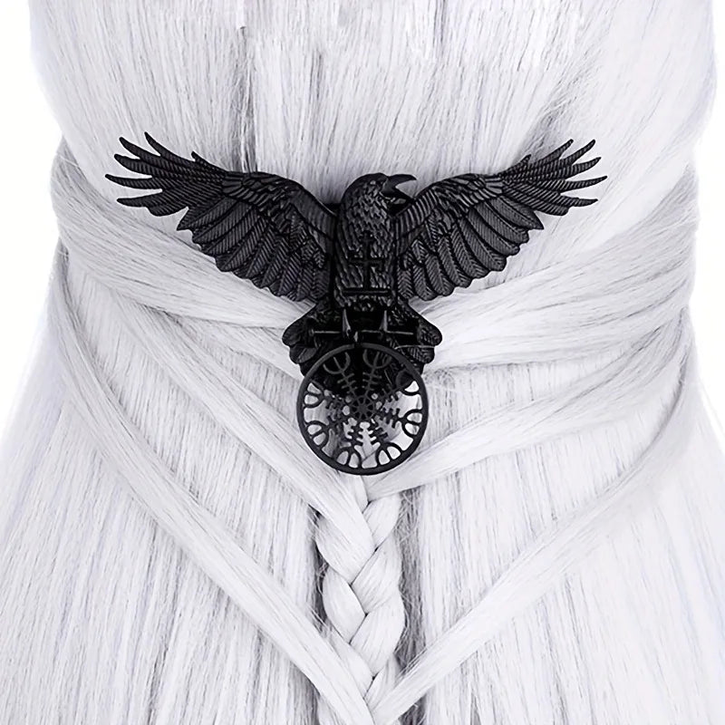 Valkyrie's Raven Hair Clip