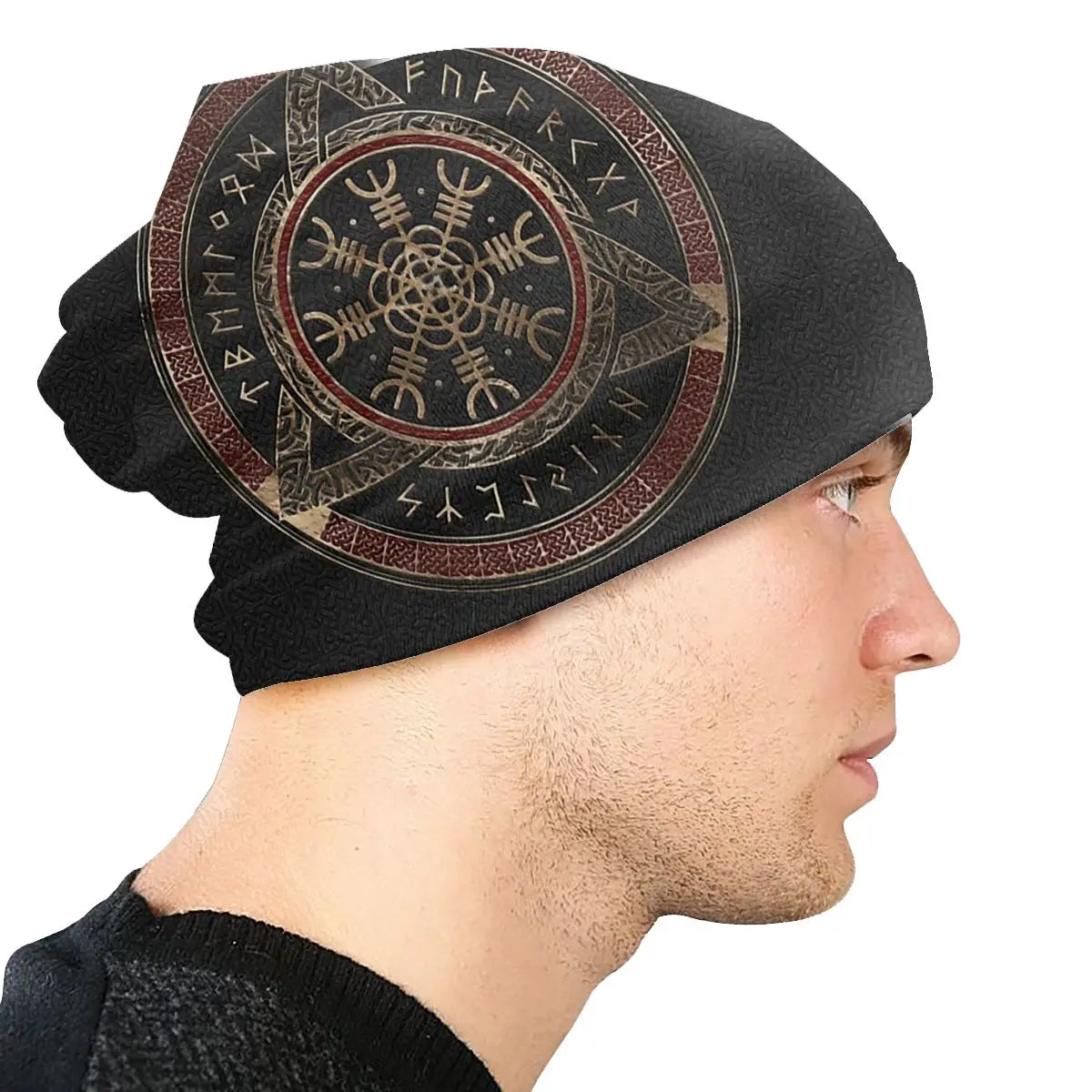 Vintage Helm Of Awe Beanie