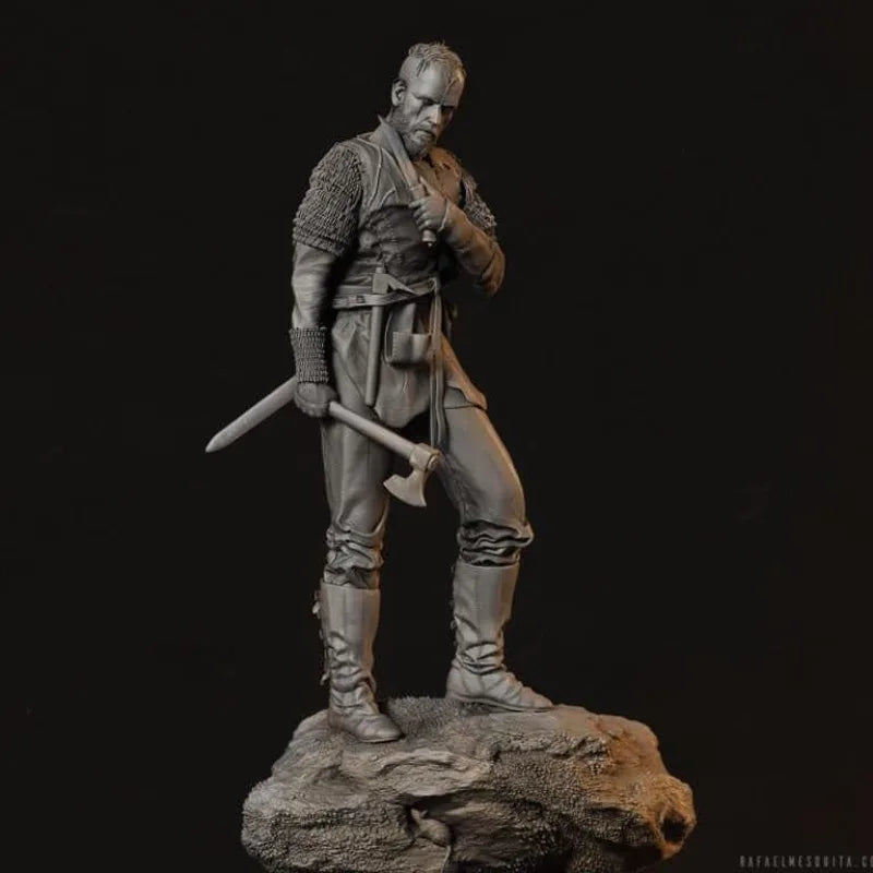 Battle-Worn Viking Hero Figurine - 1/24 Scale