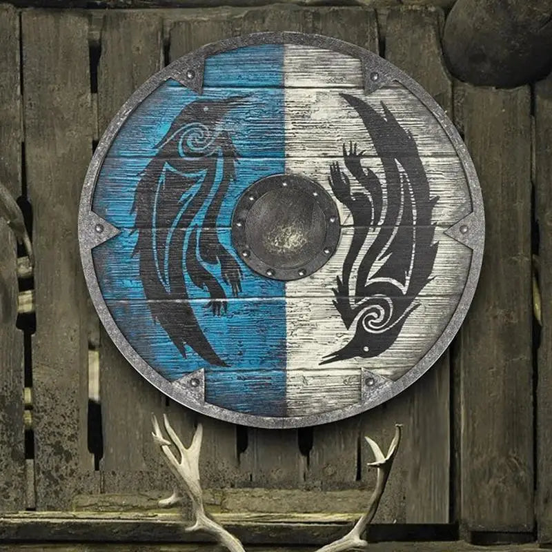 Viking Spirit Raven Replica Shield