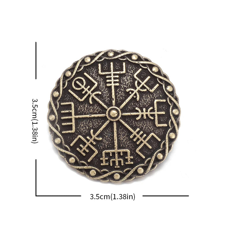 Vegvisir Crest Pin