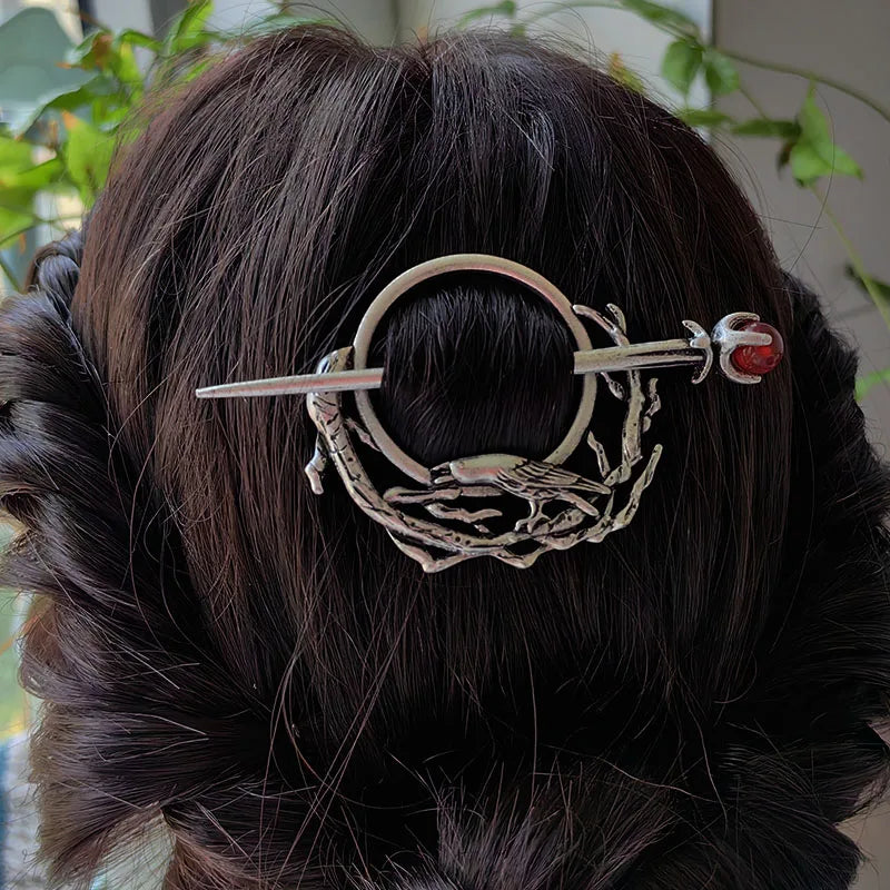 Raven's Perch Hair Clip