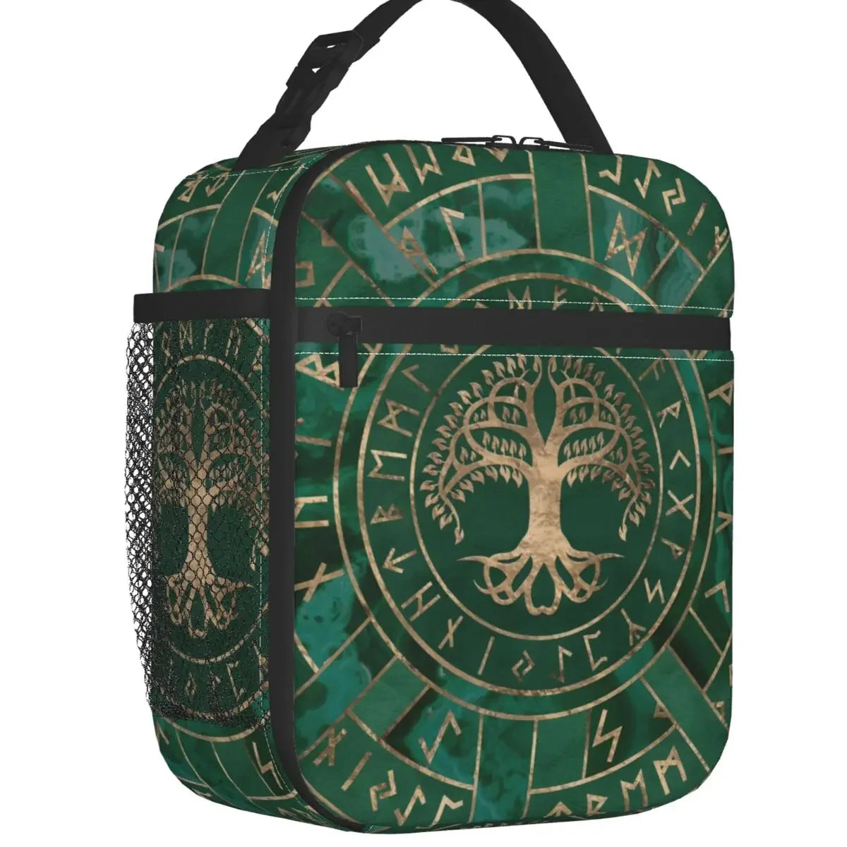 Rune Circle World Tree Lunch Bag