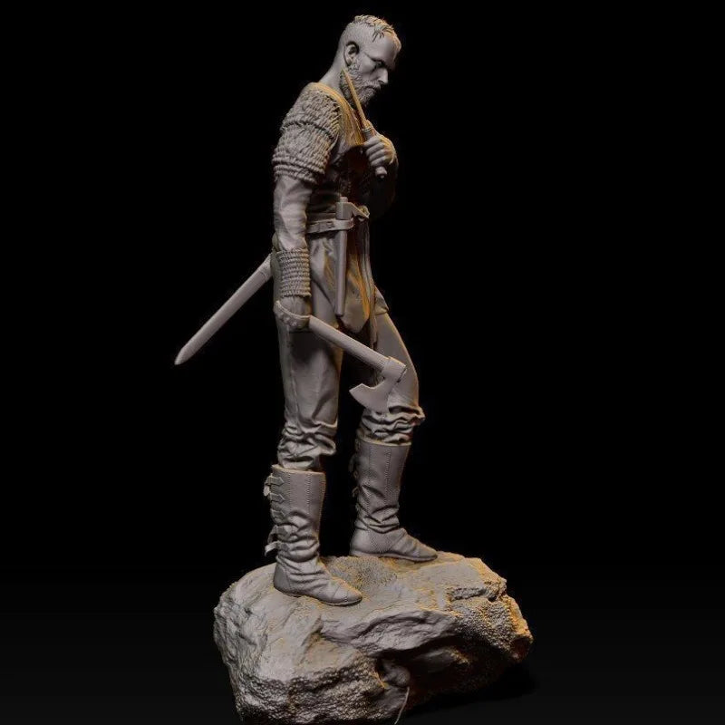 Battle-Worn Viking Hero Figurine - 1/24 Scale