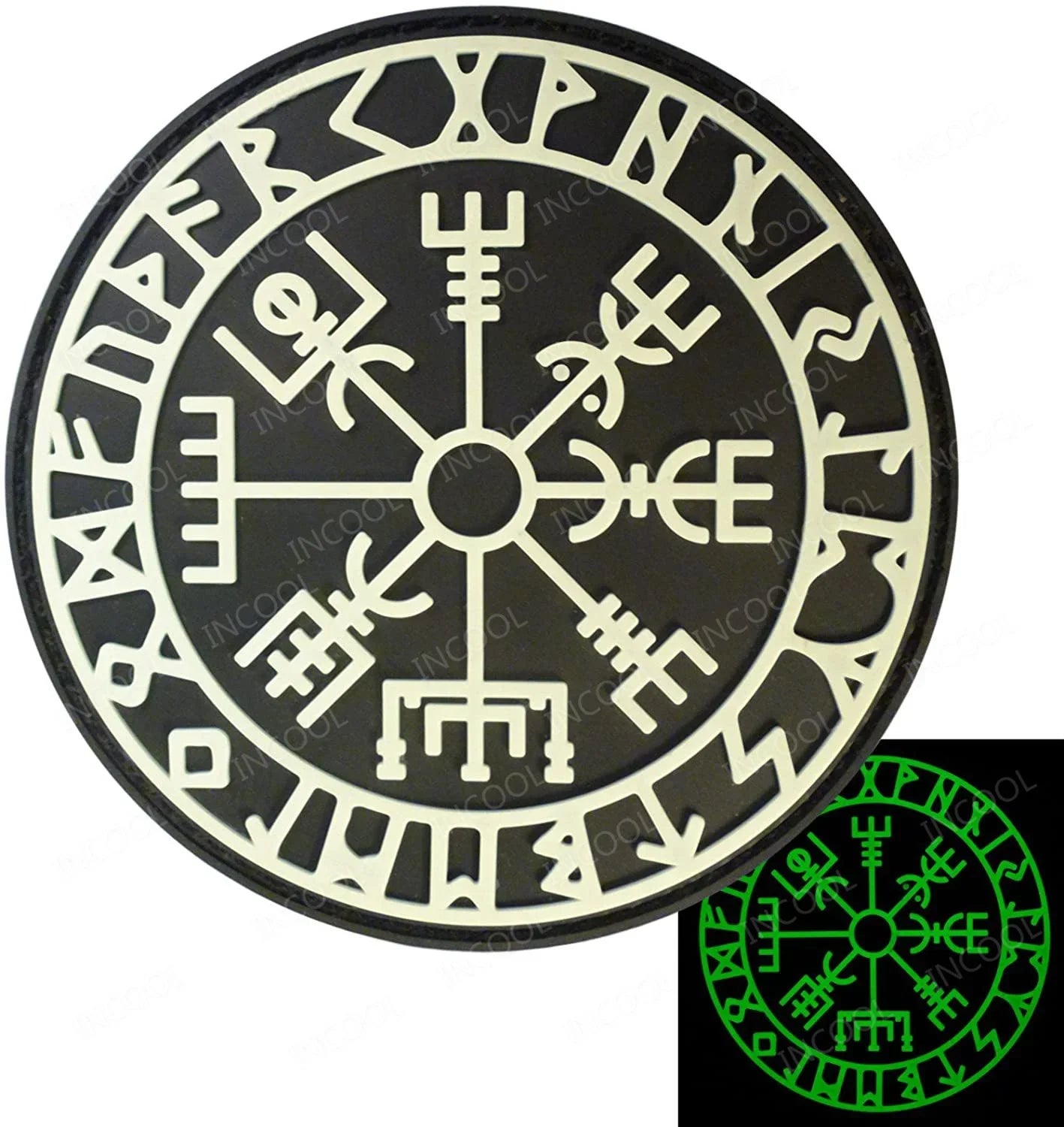 Vegvisir Rubber Patch - Glow in the Dark