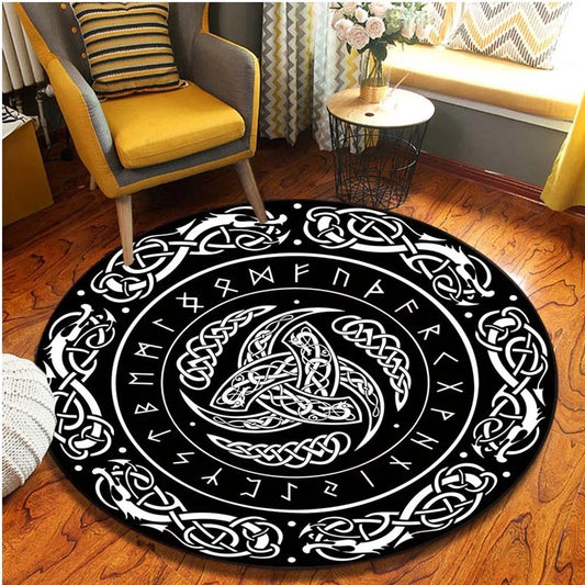 Viking Knotwork Round Rug