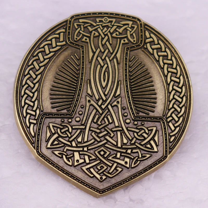 Mjolnir's Legacy Brooch