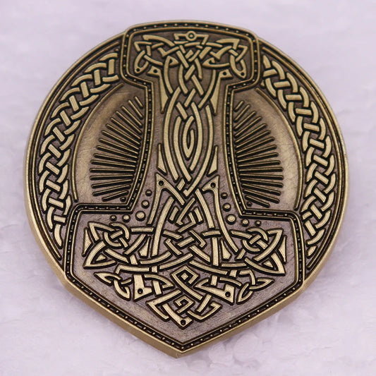 Mjolnir's Legacy Brooch