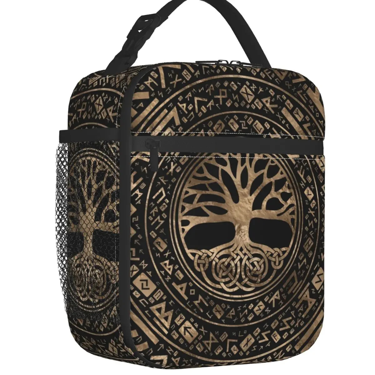 Rune Circle World Tree Lunch Bag